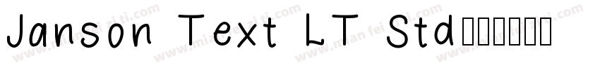 Janson Text LT Std字体转换